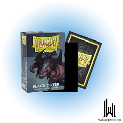 Dragon Shield Box of 100 in Matte Black: Outer Sleeves